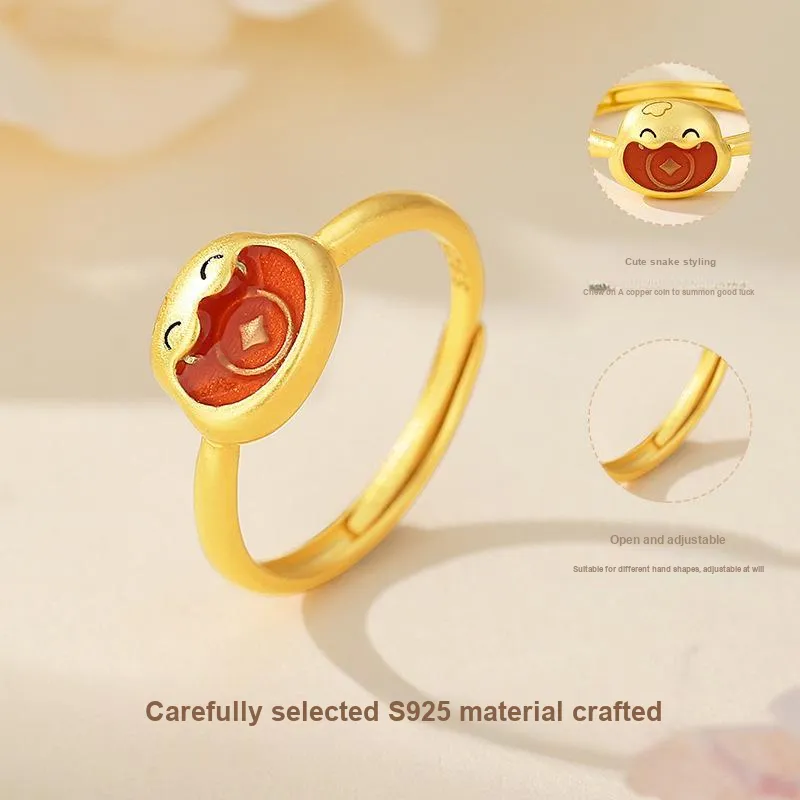 YINGNIXINDONG 925 Sterling Silver Rings Women's-3
