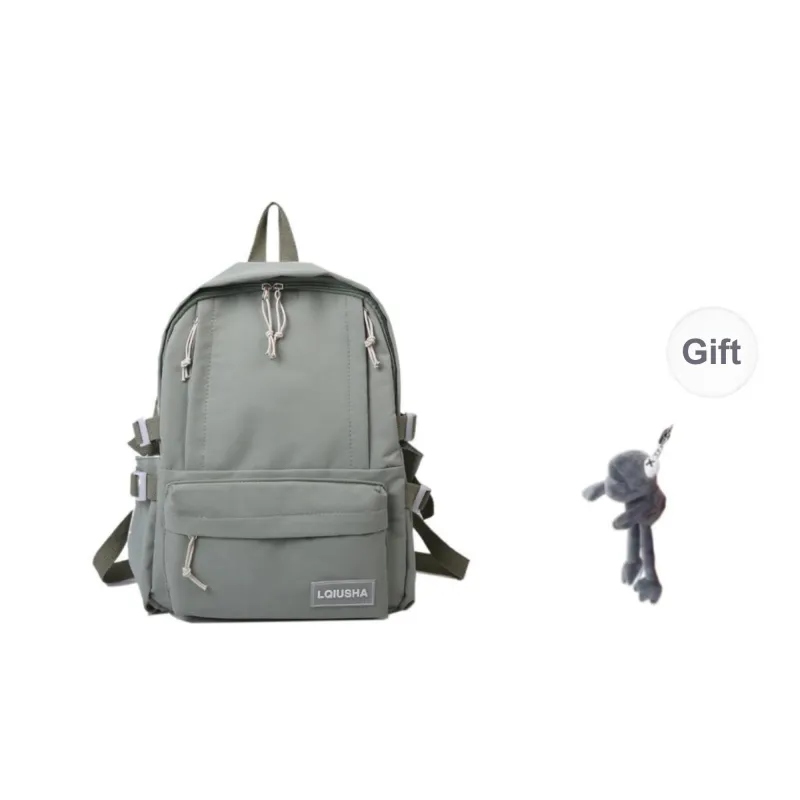 BRABOSTON Canvas Backpack Unisex Ecru/Green/Pink/Black/Blue-6