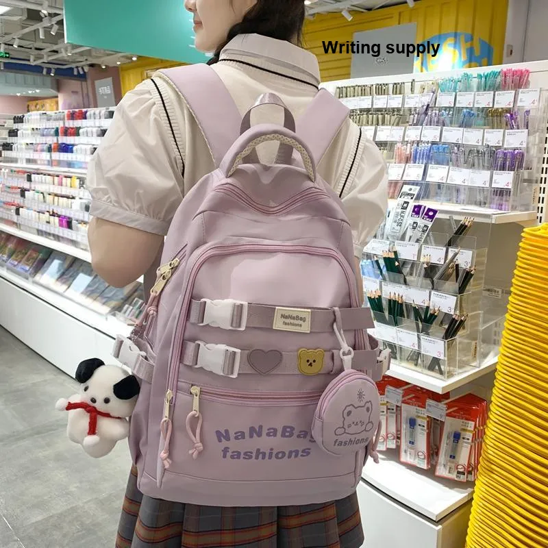 Wolfhorse Nylon Backpack Unisex Multicolor-7