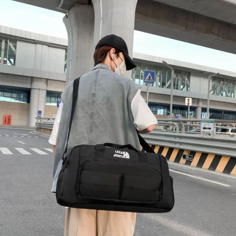 OURFUN Oxford Gym Bag Large Size Unisex Gray/Black/Red/Royal Blue/Dark Blue-2