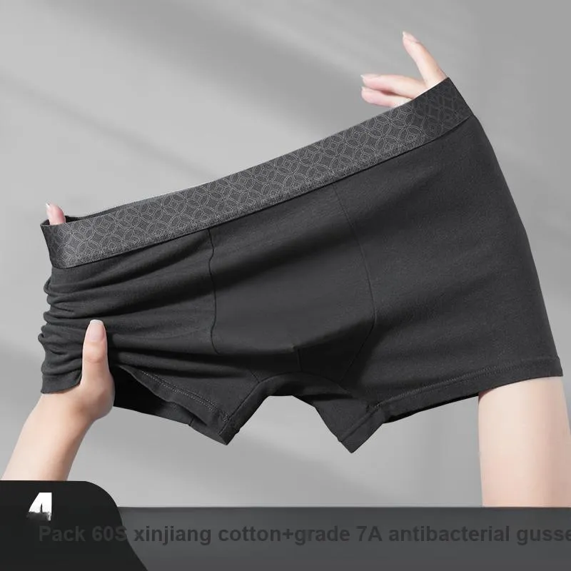 Qiao Ni Tong Underpants Men's 4 Pack-2