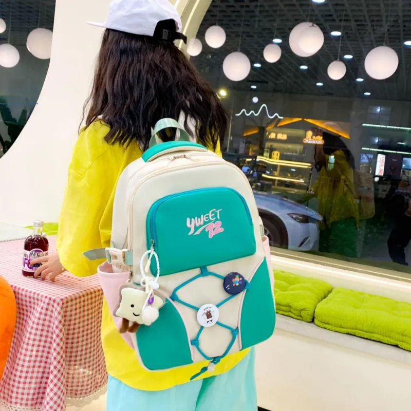 URBAN FOREST Nylon Backpack Women's Yellow/Green/Brown/Black-8