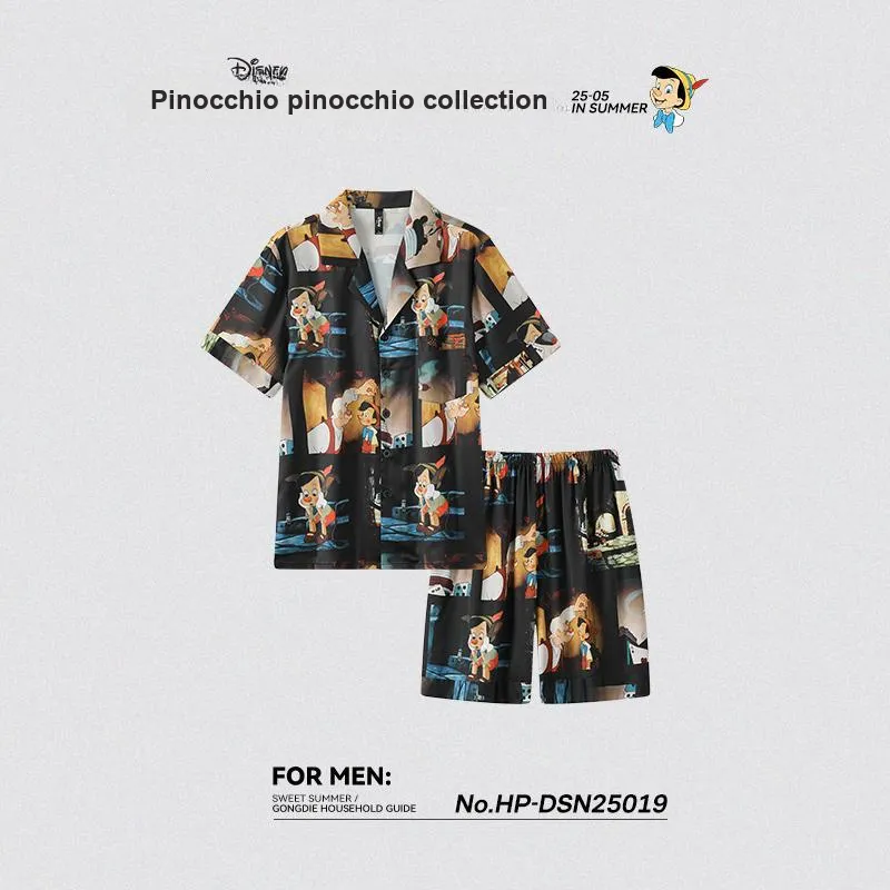 Gongdie x Disney Pajama Set Unisex Black-7