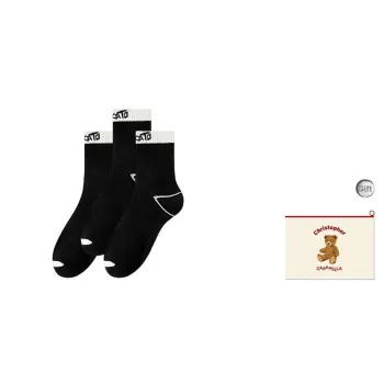 Caramella Mid Calf Socks Men's Shopping Bag Combo Set