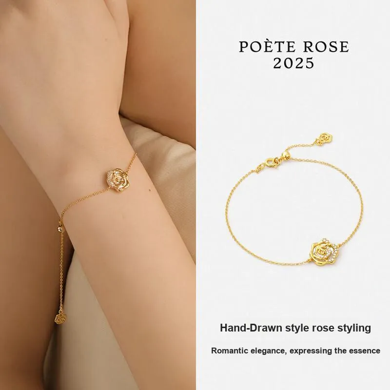 OOAK Rose Poet Collection White Mother Of Pearl Bracelets Women's-2