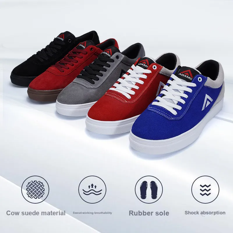 ADAMS Boxing Lightweight Low-Top Skateboard Shoes Unisex Dawn Red-2