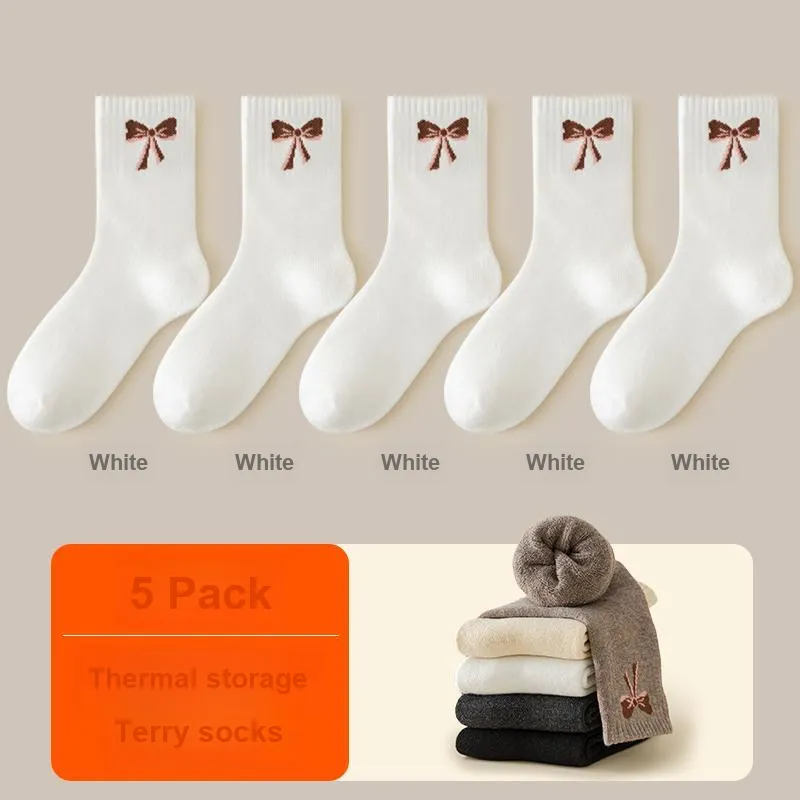 H YXIANG Mid Calf Socks Women's Combo Set-19