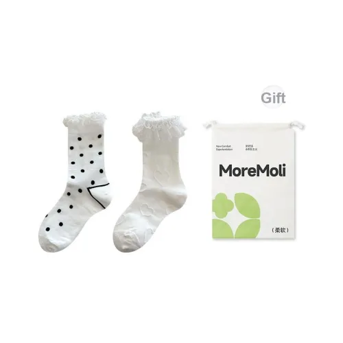 Moremoli Носки Crew Женские 2 упаковки Сумка для покупок