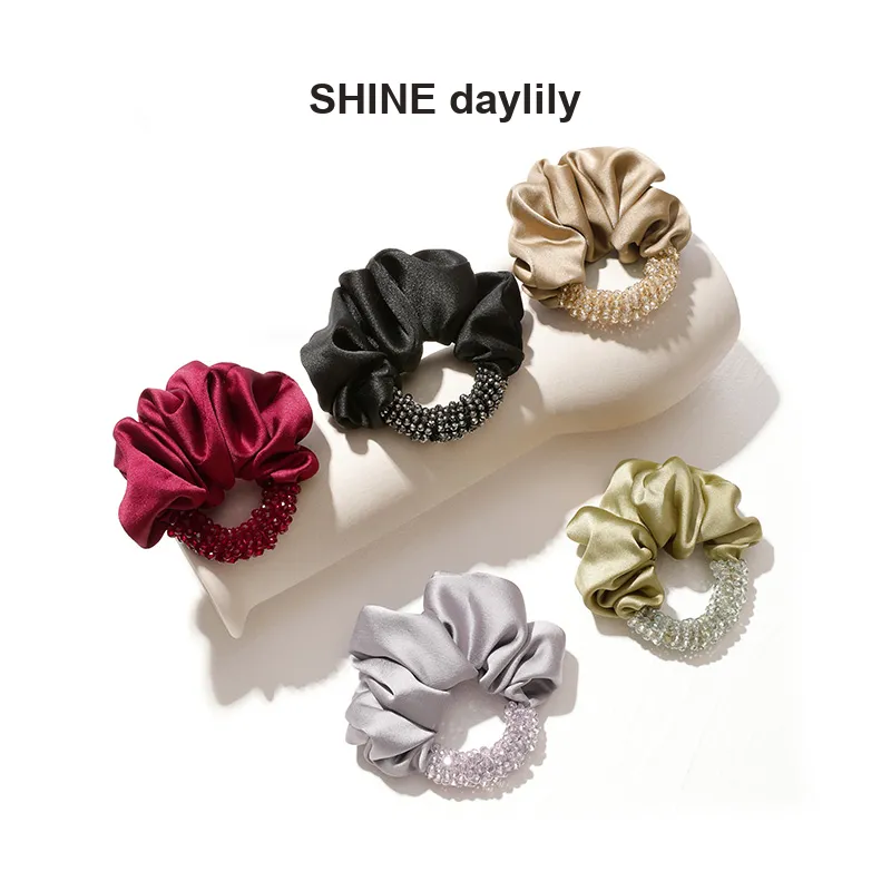 SHINE Polyester, Crystal Diamond Hair Tie Women's-22