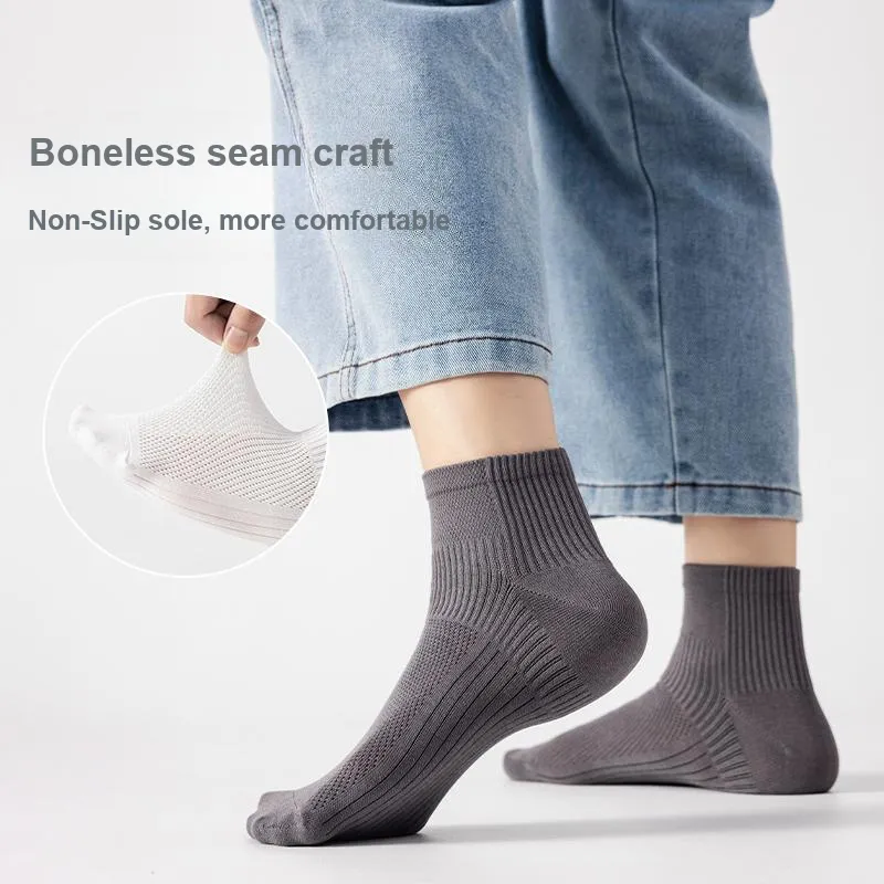 MIIOW Mid Calf Socks Men's 5 Pack-22