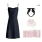 Asymmetrical Collar-Black (Box Included)