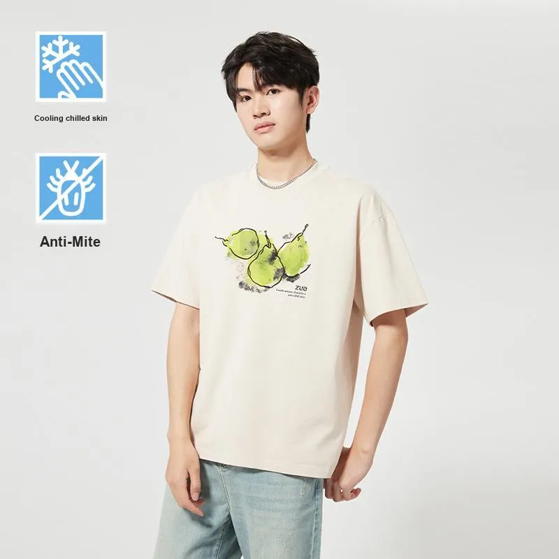 ZUO T Shirts Men Apricot-2