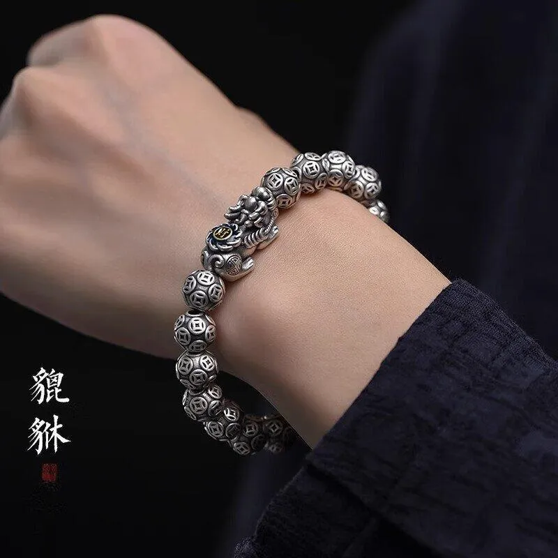 CHUVORA 999 Fine Silver Pure Silver Bracelets Unisex-3