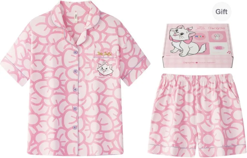 Gongdie x Disney Pajama Set Women's Gift Box Set Pink-0
