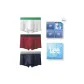 Refined Box 3 Pack (White+Red+Dark Gray Blue)
