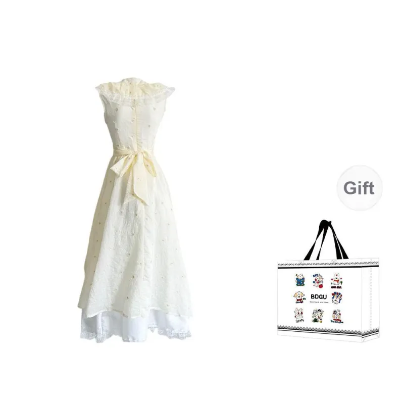 BDGU Sleeveless Dress Women's Yellow-1