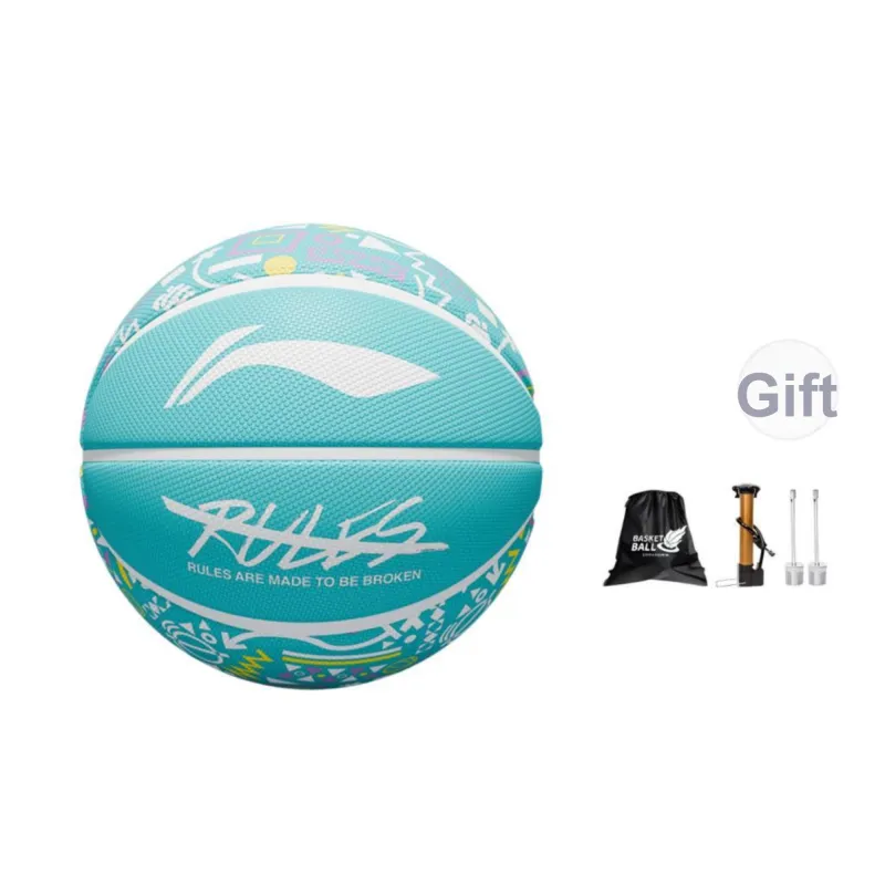 LiNing Badfive Rubber Basketball Cherry Blossom Pink Training Women's-0