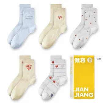 Master Mid Calf Socks Women's 5 Pack Mixed Color
