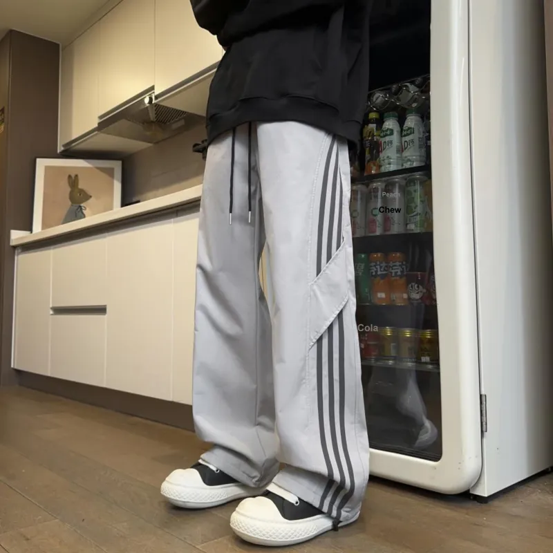 CENPIN Casual Pants Unisex Heather Gray-20