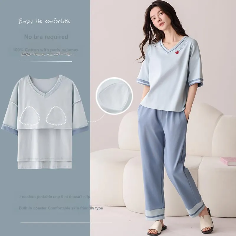 MIIOW Pajama Set Women's Sky Blue-1