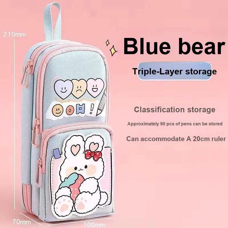 XIAOKOUTU Pencil Case Large Capacity Pencil Case/pencil Box-3