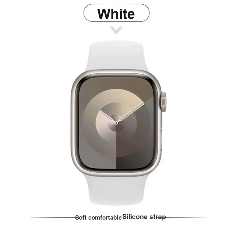 DiaYzlo Compatibility  Apple Watch Series 10/S9/S8/S7/SE Smart Watch Apple Compatibility Watch Band Silicone Material-3