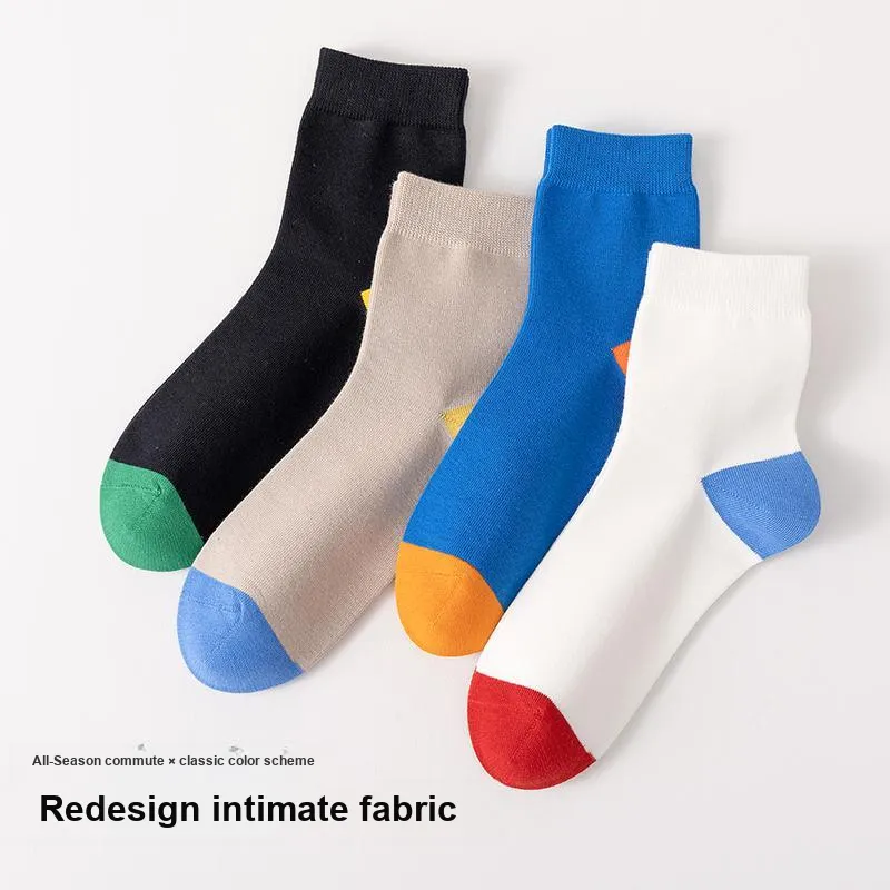 MIIOW Mid Calf Socks Men's 4 Pack-17