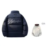Navy Blue[Free Plaid Sweatshirt]