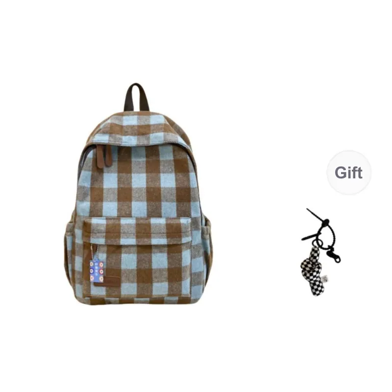 Yalu Nylon Backpack Unisex Black/Red/Blue/Green/Coffee-13