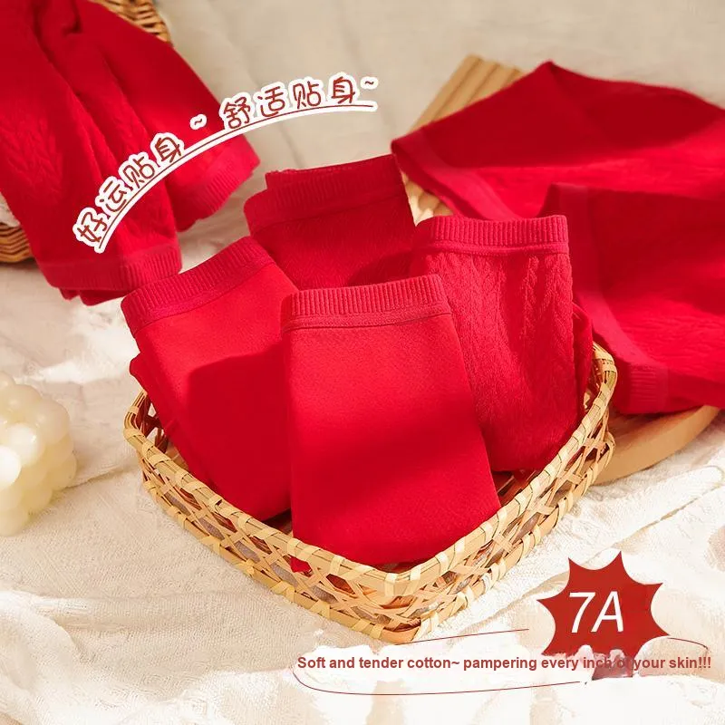 XIA.WA.ZHI.XIU Underpants Women's 4 Pack Gift Box Set-3