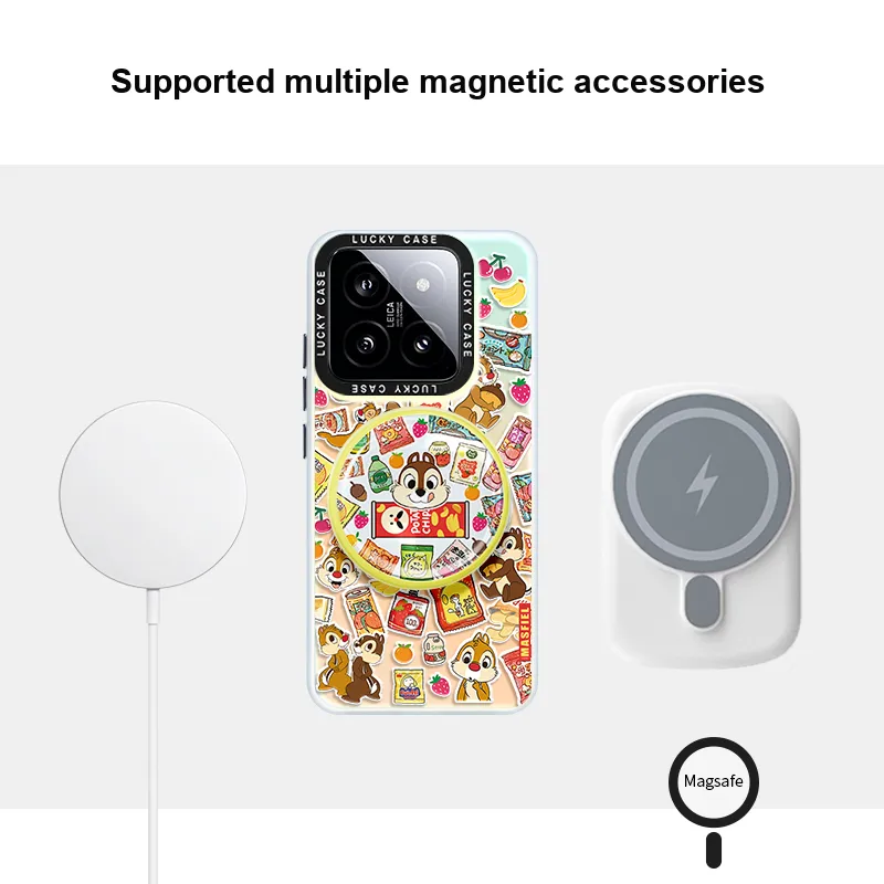 Marsfield TPU Material Laser Magnetic Phone Case Compatible With Xiaomi 14/13 Pro-2