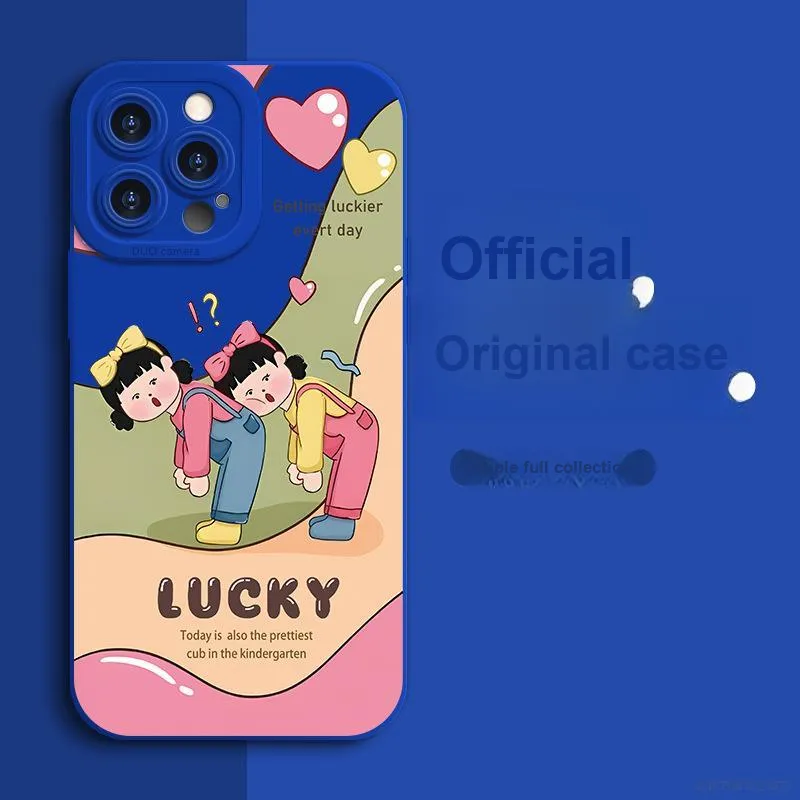Mivana Silicone Material Curvy Girl Phone Cases Available For Apple 15 Girlish Cartoon-10