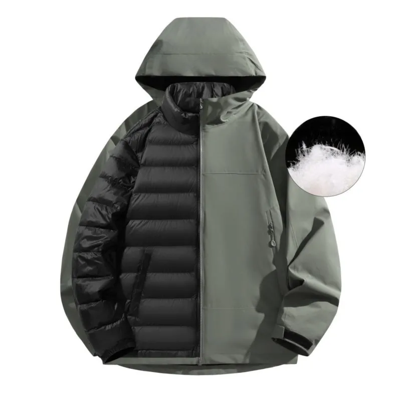 JUNGLE PANDA Water Resistant Windproof Breathable Wear Resistant Warm Windbreaker Jacket Unisex-49