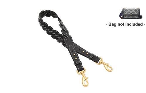 Ingenuity Handmade Microfiber Bag Strap Women's Navy Blue/Chestnut Brown