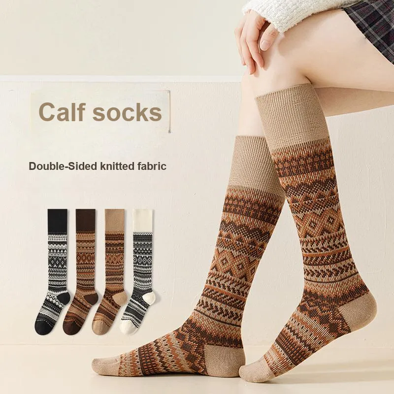 Lan Miao Knee High Socks Women's Combo Set-3