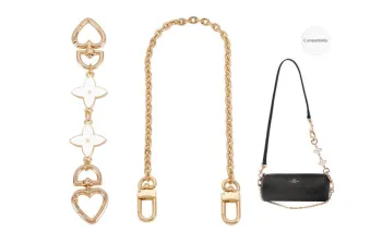 Kim Yeon sha Iron Crossbody Bag Shoulder Strap Women's Gold Tone/Silver/Black/Brown