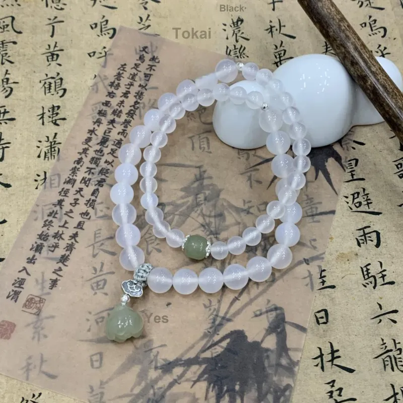 VIVIWELL Bracelets White Jade Unisex-4