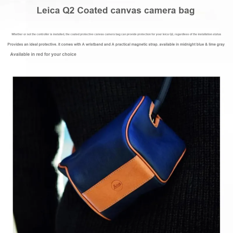 LEICA Camera Bags Q2 Coated Canvas Convenient To Carry Soft-3