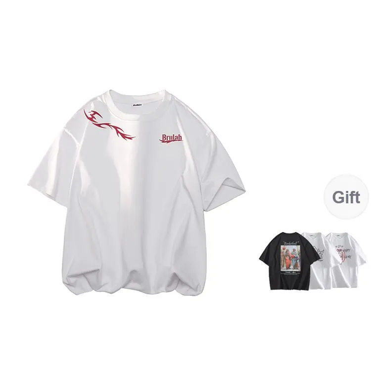 BRUMAIRE T Shirt Unisex Black Comes With Random Print Short Sleeved Shirt-2