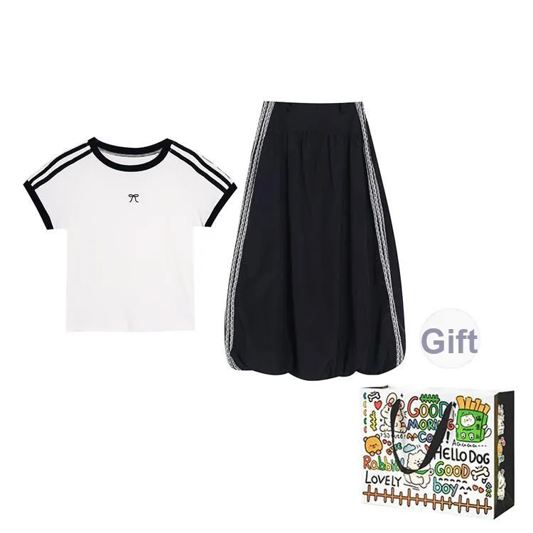 KUNZHUDAXIANG Fashion Skirt Set Women's-2