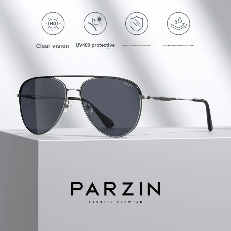 PARZIN Aviator Sunglasses Men's-5