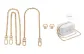 Gold Chain 100cm+Decorative Chain 40cm[Includes Modified Tool]