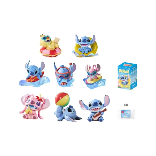 Miniso X Disney Stitch Летняя вечеринка Коллекция Фигурка Слепые коробки Один Mystery Коробка Целая коробка 8 шт