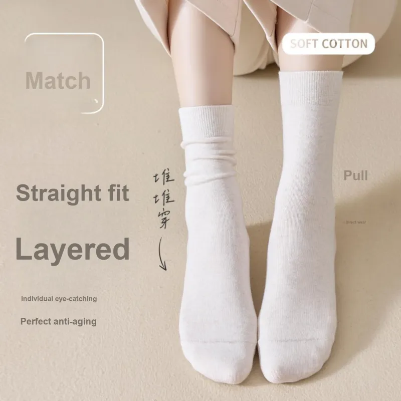 Temooues Mid Calf Socks Women's 4 Pack-2