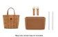 Brown Felt Liner+1 Pair Abrasion-Resistant Buckle[Includes 2 Metal Protective Rings]