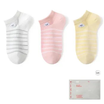 MIIOW Trend Party Series Ankle Socks Men's Shopping Bag 3 Pack
