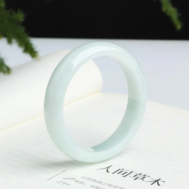 Strange Snow Ice Glutinous Jadeite Bangles Women's-4