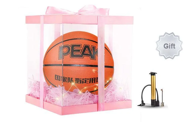 PEAK PU Basketball Red Brown Size 5 Training-2