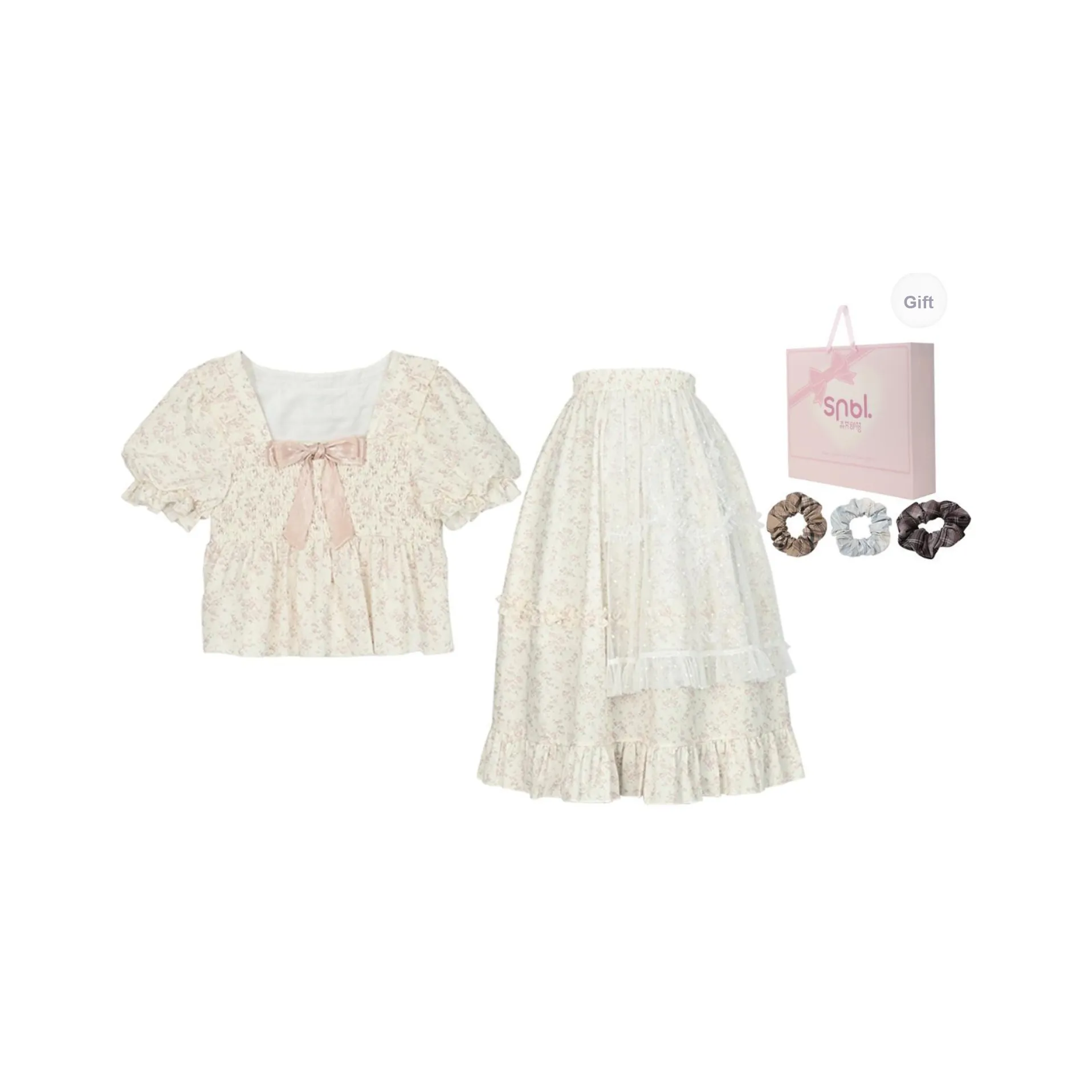 SNBL Two Piece Skirt Sets Women's