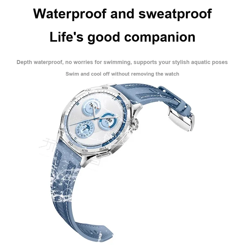 Watchbond Huawei Compatibility Watch Band 18/22mm Nylon, Silicone Material-1